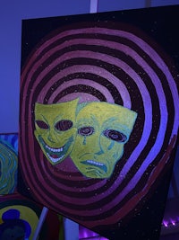 a painting on a wall